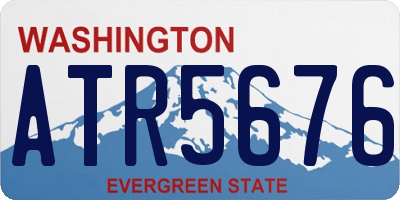 WA license plate ATR5676