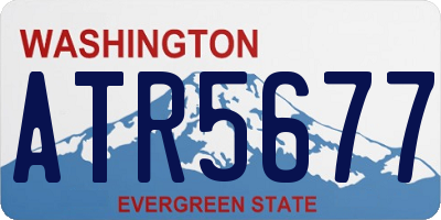 WA license plate ATR5677