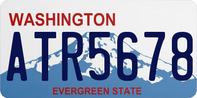 WA license plate ATR5678