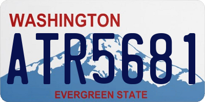 WA license plate ATR5681