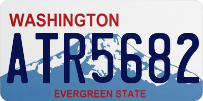 WA license plate ATR5682
