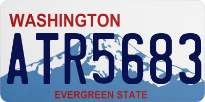 WA license plate ATR5683