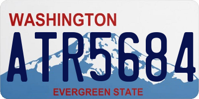 WA license plate ATR5684