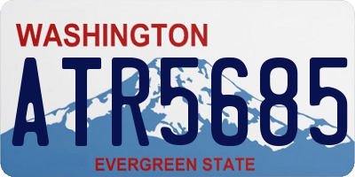WA license plate ATR5685