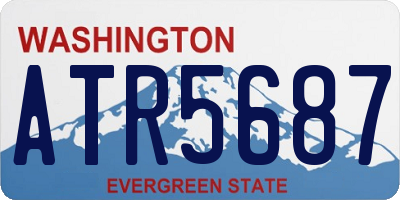 WA license plate ATR5687