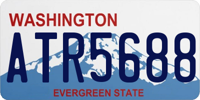 WA license plate ATR5688