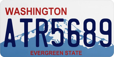 WA license plate ATR5689