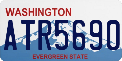 WA license plate ATR5690
