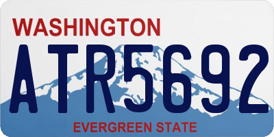 WA license plate ATR5692