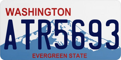 WA license plate ATR5693