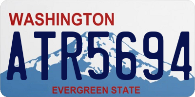 WA license plate ATR5694