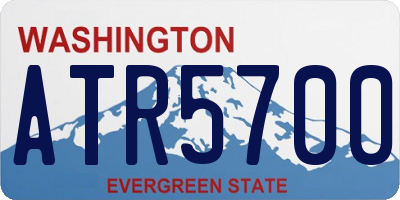 WA license plate ATR5700