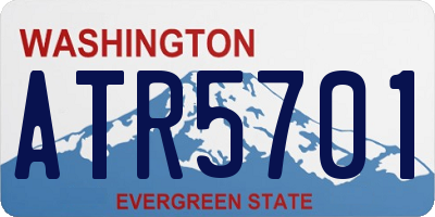 WA license plate ATR5701