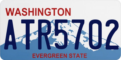 WA license plate ATR5702
