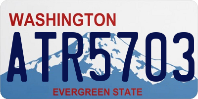 WA license plate ATR5703