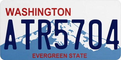 WA license plate ATR5704