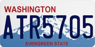 WA license plate ATR5705