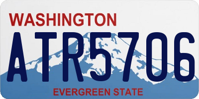 WA license plate ATR5706