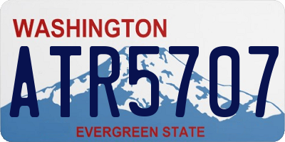 WA license plate ATR5707