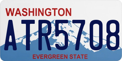 WA license plate ATR5708