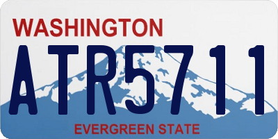 WA license plate ATR5711