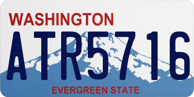 WA license plate ATR5716