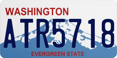 WA license plate ATR5718
