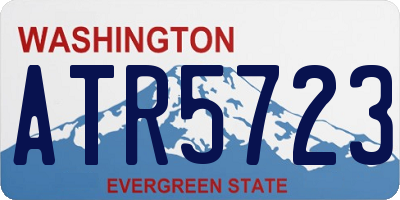 WA license plate ATR5723