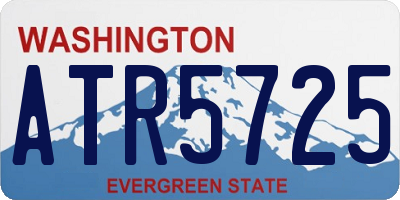 WA license plate ATR5725