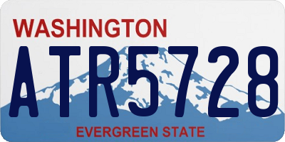 WA license plate ATR5728