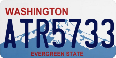WA license plate ATR5733