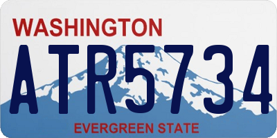 WA license plate ATR5734