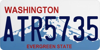 WA license plate ATR5735
