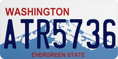 WA license plate ATR5736