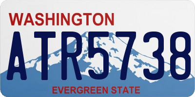 WA license plate ATR5738