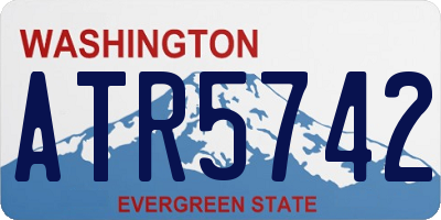 WA license plate ATR5742