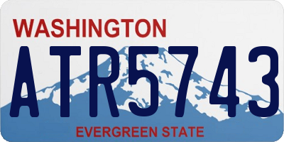 WA license plate ATR5743