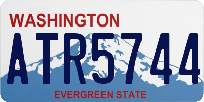 WA license plate ATR5744