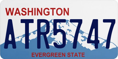 WA license plate ATR5747