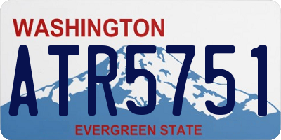 WA license plate ATR5751