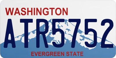 WA license plate ATR5752