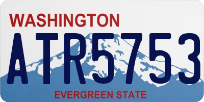 WA license plate ATR5753