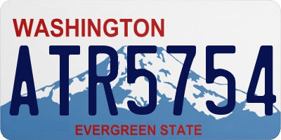 WA license plate ATR5754