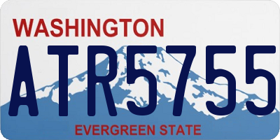 WA license plate ATR5755