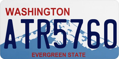 WA license plate ATR5760