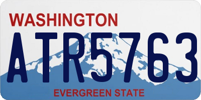 WA license plate ATR5763