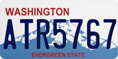 WA license plate ATR5767