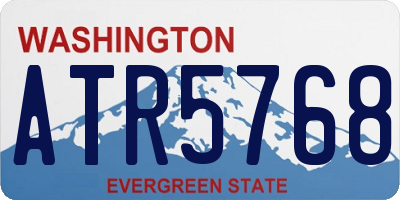 WA license plate ATR5768