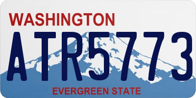 WA license plate ATR5773