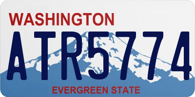 WA license plate ATR5774